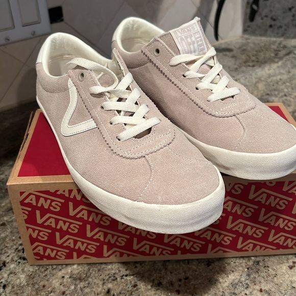 Vans Sport Low Suede Shoe FRENCH OAK/MARSHMALLOW Worn Once - Picture 5 of 10